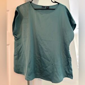 Tahari Silk Teal Women’s Top XL
